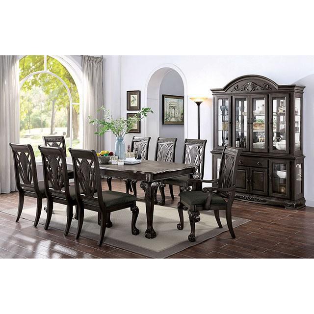 Petersburg Dark Gray Dining Table w/ 1x18"Leaf - Carl's Furniture (Garden City, KS)