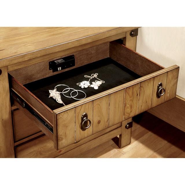 PIONEER Weathered Elm Night Stand - Carl's Furniture (Garden City, KS)