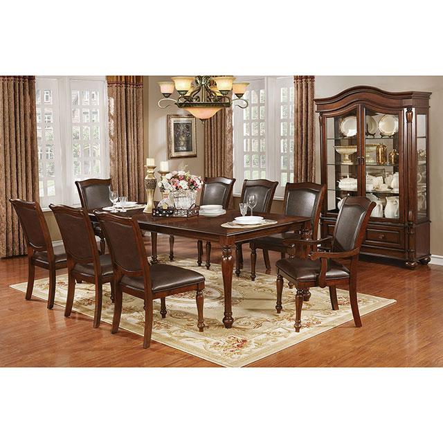 Sylvana Brown Cherry Dining Table - Carl's Furniture (Garden City, KS)