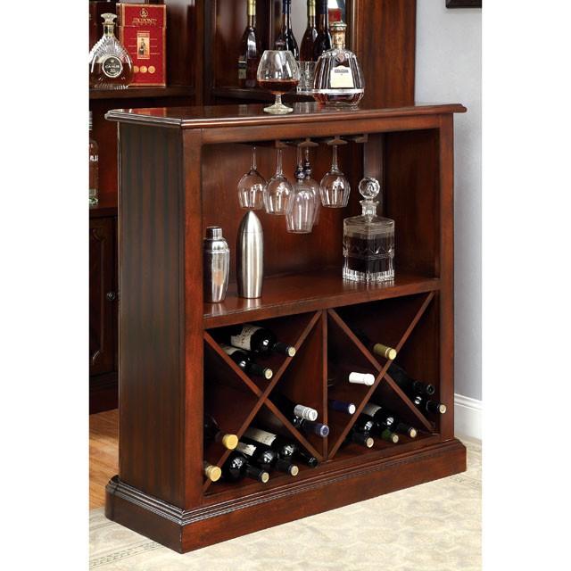 VOLTAIRE Dark Cherry Bar Table - Carl's Furniture (Garden City, KS)