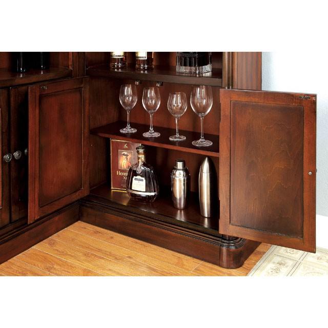 VOLTAIRE Dark Cherry Curio - Carl's Furniture (Garden City, KS)