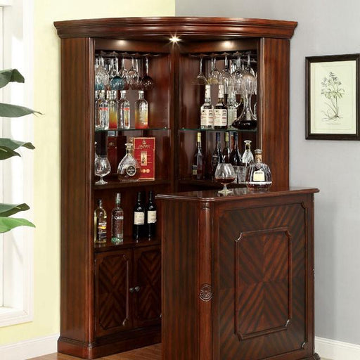 VOLTAIRE Dark Cherry Curio - Carl's Furniture (Garden City, KS)