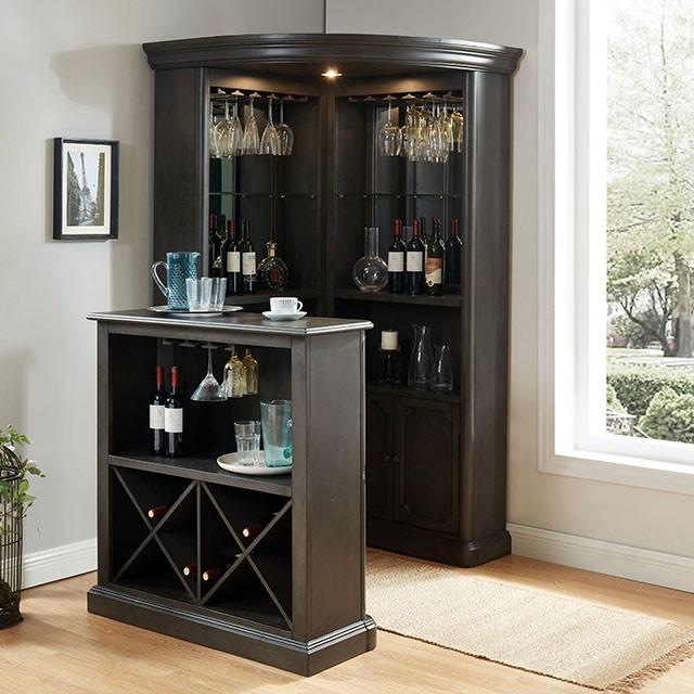 Voltaire Gray Bar Table - Carl's Furniture (Garden City, KS)
