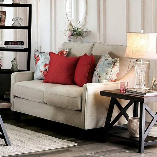 Nadene Ivory Love Seat - Carl's Furniture (Garden City, KS)