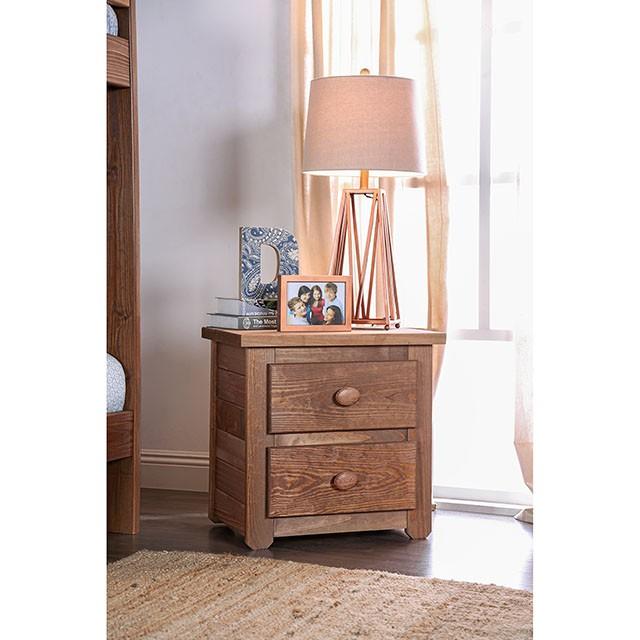 Lea Mahogany Night Stand - Carl's Furniture (Garden City, KS)