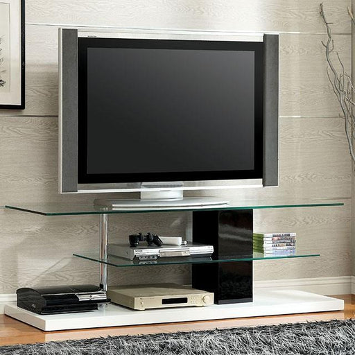 Neapoli Black/White 63" TV Console - Carl's Furniture (Garden City, KS)