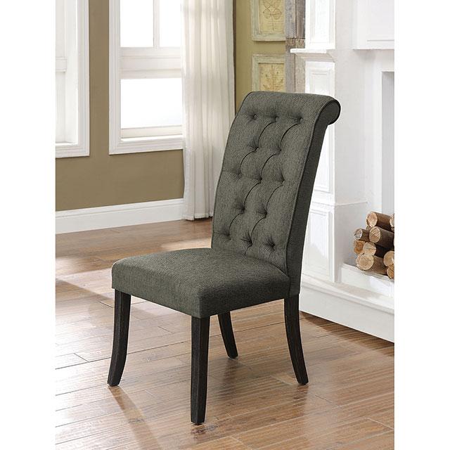 Sania III Gray/Antique Black Side Chair (2/CTN) - Carl's Furniture (Garden City, KS)