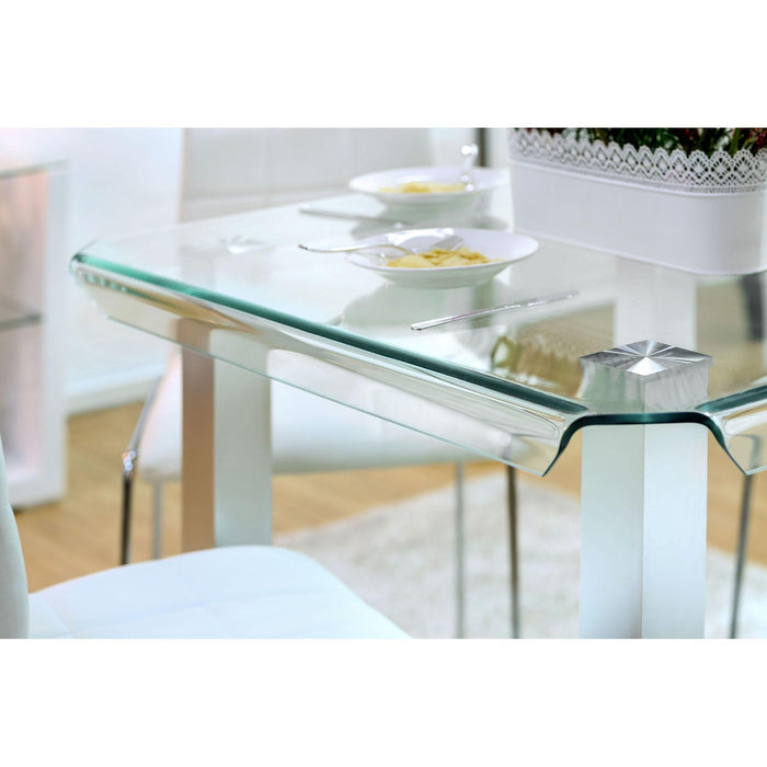 Richfield II Silver/Chrome Counter Ht. Table - Carl's Furniture (Garden City, KS)