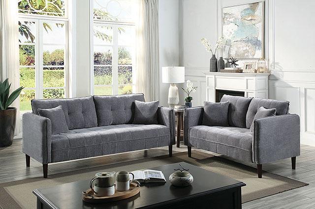 LYNDA Chair, Dark Gray - Carl's Furniture (Garden City, KS)