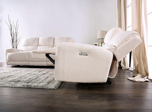 MORCOTE Power Loveseat, Beige - Carl's Furniture (Garden City, KS)