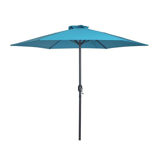 Lali 9 Ft Outdoor Umbrella + 21" Round Base - Carl's Furniture (Garden City, KS)