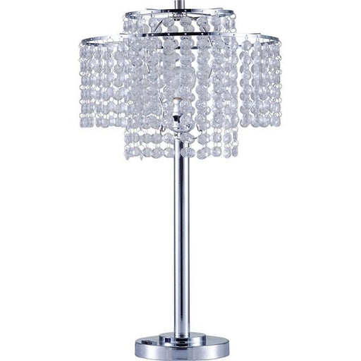 Kaitlyn Chrome 12"H Crystal Chrome Table Lamp - Carl's Furniture (Garden City, KS)