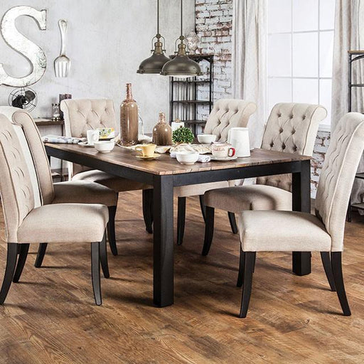 MARSHALL Rustic Oak Dining Table - Carl's Furniture (Garden City, KS)