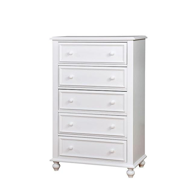 OLIVIA White Chest - Carl's Furniture (Garden City, KS)