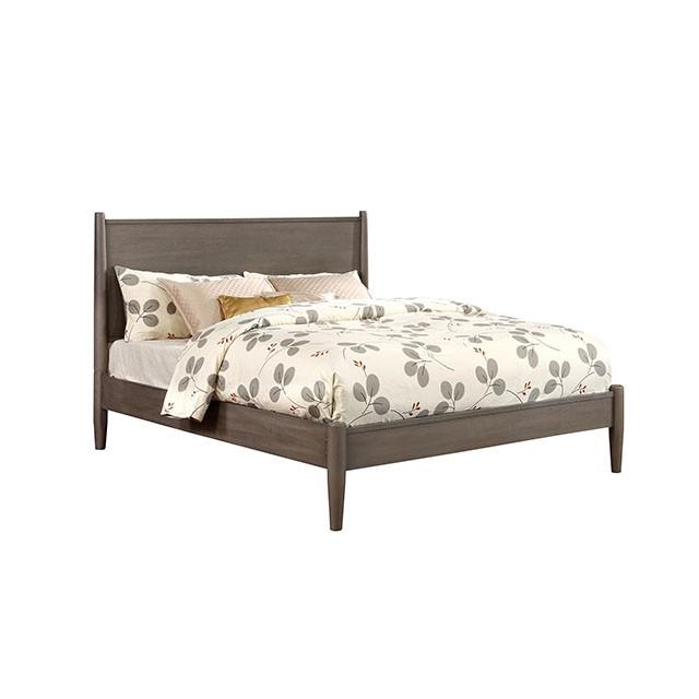 LENNART I Gray & Oak Full Twin Bed - Carl's Furniture (Garden City, KS)