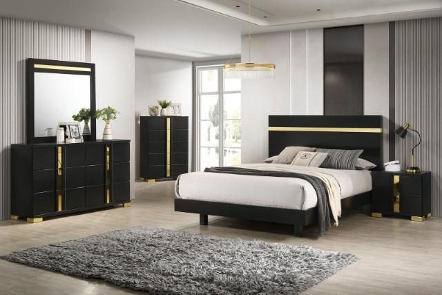Lillestrom Bed Black - Carl's Furniture (Garden City, KS)