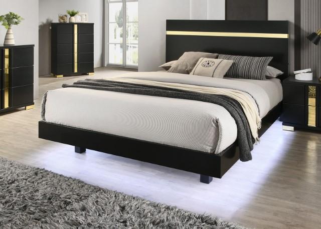 Lillestrom E.King, Queen, Full, & Full Bed Black & White - Carl's Furniture (Garden City, KS)