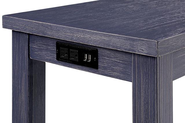 Caerleon 3 & 4 Piece Counter Ht. Set Gray & Blue - Carl's Furniture (Garden City, KS)