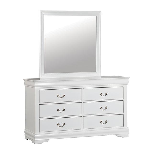 Louis Philippe Dresser White - Carl's Furniture (Garden City, KS)