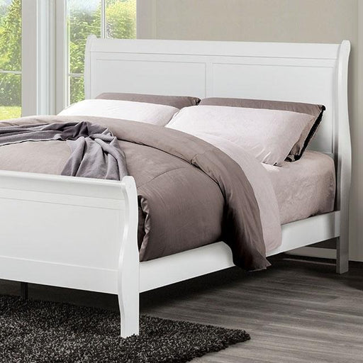 Louis Philippe Full Bed Expresso & White - Carl's Furniture (Garden City, KS)