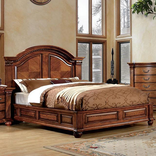 Bellagrand Bed Oak, Silver & Black - Carl's Furniture (Garden City, KS)