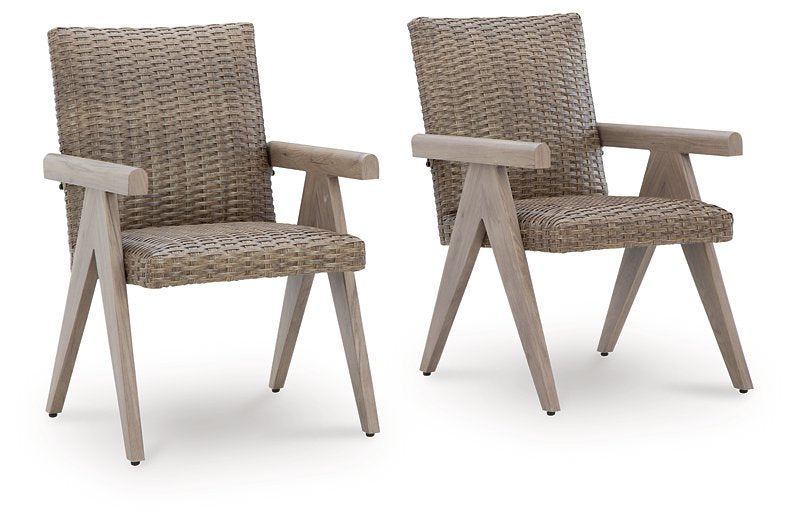 Cliff Trails Outdoor Arm Chair (Set of 2) - Carl's Furniture (Garden City, KS)