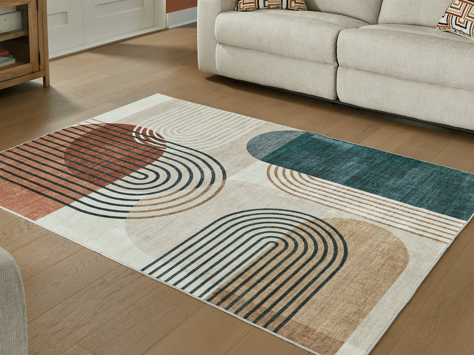 Farrendale Washable Area Rug - Carl's Furniture (Garden City, KS)