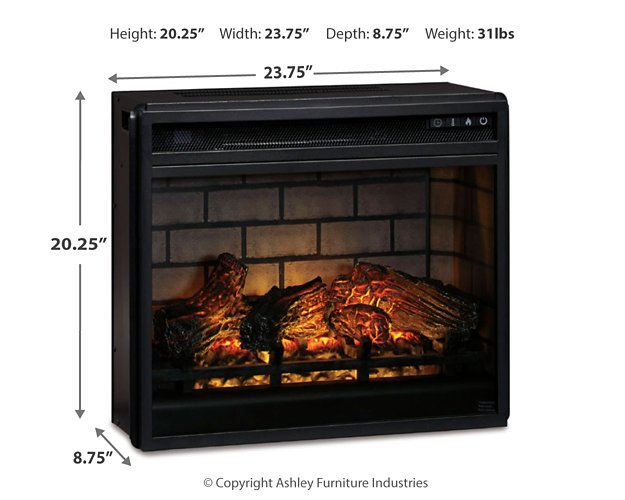 Entertainment Accessories Electric Infrared Fireplace Insert - Carl's Furniture (Garden City, KS)