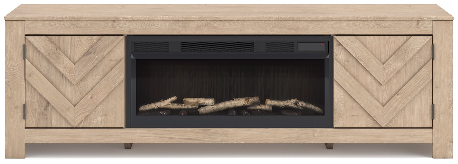 Cayboni 71" TV Stand with Electric Fireplace - Carl's Furniture (Garden City, KS)