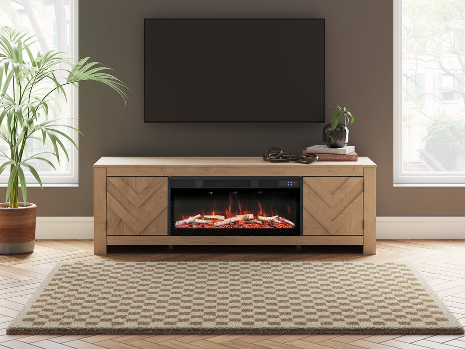 Cayboni 71" TV Stand with Electric Fireplace - Carl's Furniture (Garden City, KS)