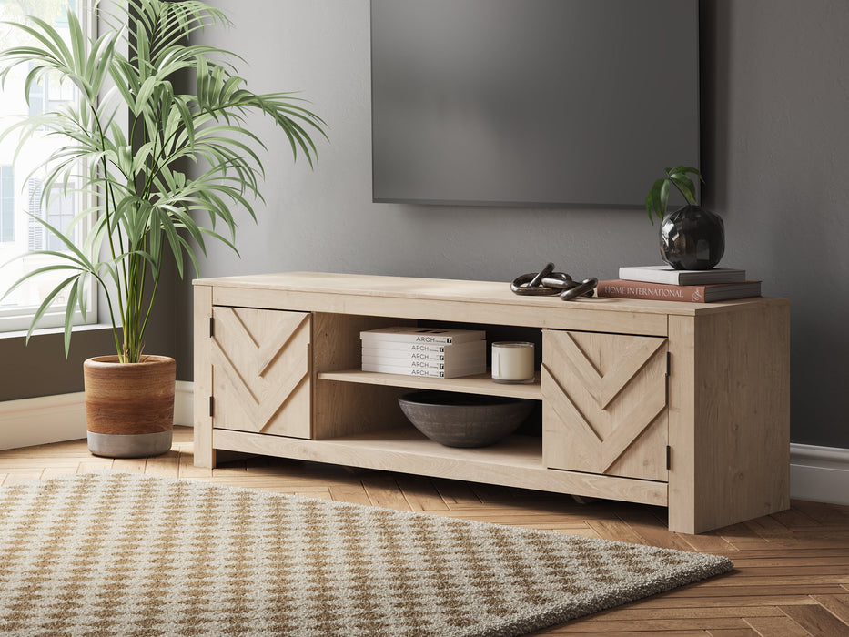 Cayboni 71" TV Stand with Electric Fireplace - Carl's Furniture (Garden City, KS)