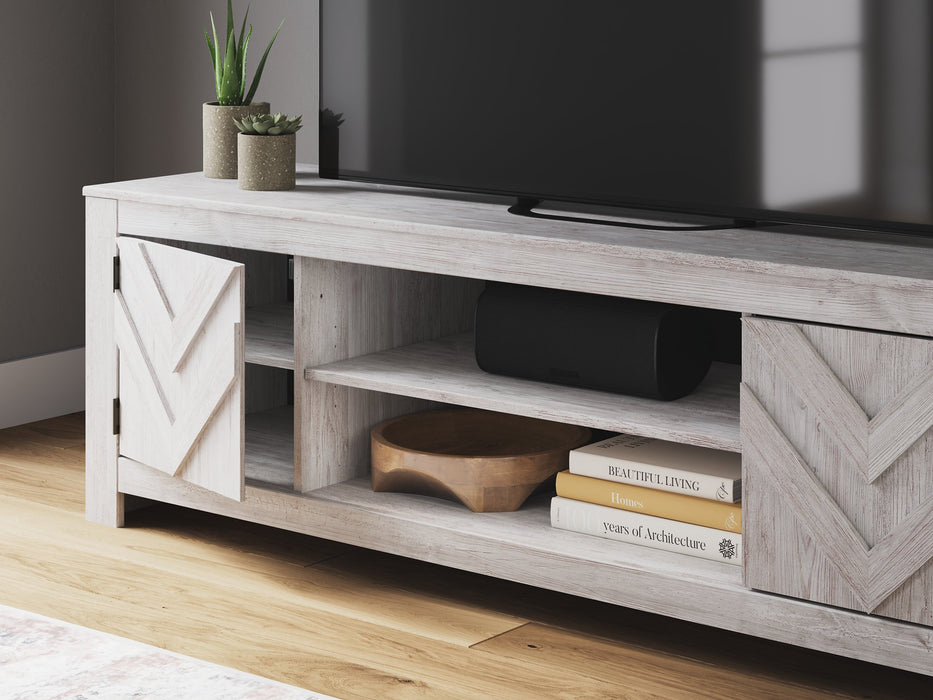 Cayboni 71" TV Stand with Electric Fireplace - Carl's Furniture (Garden City, KS)