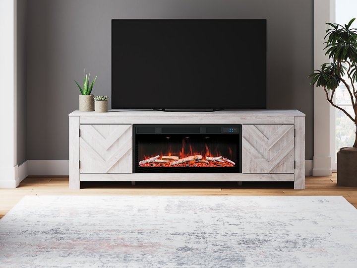 Cayboni 71" TV Stand with Electric Fireplace - Carl's Furniture (Garden City, KS)