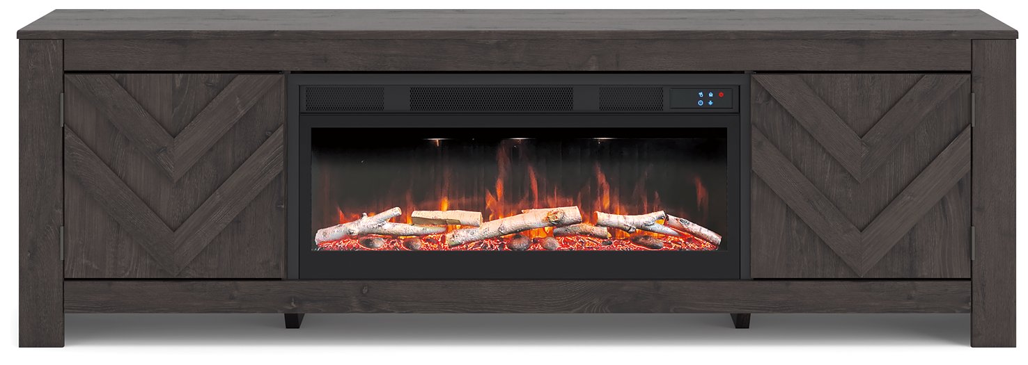 Cayboni 71" TV Stand with Electric Fireplace - Carl's Furniture (Garden City, KS)