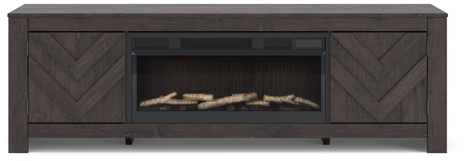 Cayboni 71" TV Stand with Electric Fireplace - Carl's Furniture (Garden City, KS)