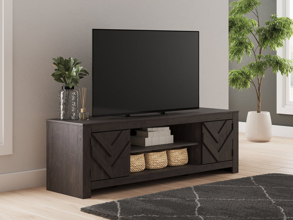 Cayboni 71" TV Stand with Electric Fireplace - Carl's Furniture (Garden City, KS)