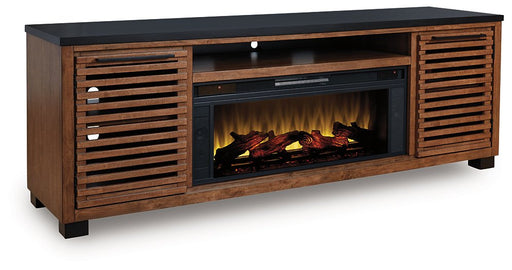 Kallari 84" TV Stand with Electric Fireplace - Carl's Furniture (Garden City, KS)