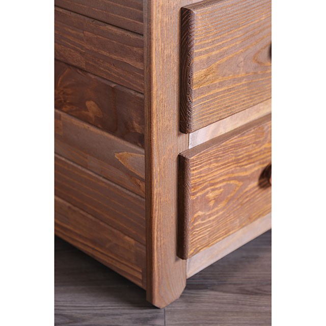 Lea Mahogany Night Stand - Carl's Furniture (Garden City, KS)
