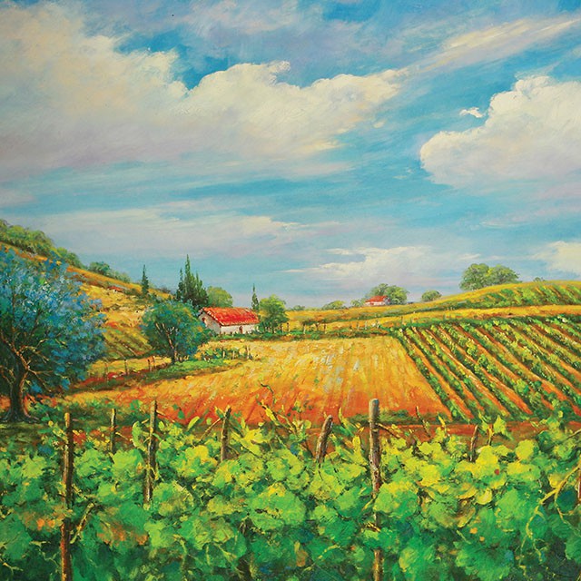 Summer In Napa Printed Canvas Painting - Carl's Furniture (Garden City, KS)