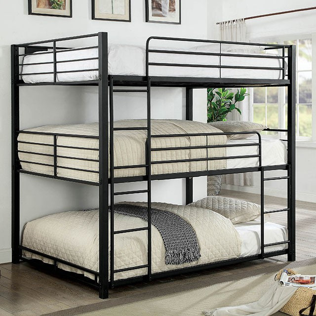 Olga I Antique Black Full/Full Bunk Bed - Carl's Furniture (Garden City, KS)