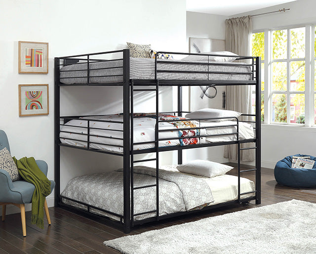 Olga I Antique Black Full/Full Bunk Bed - Carl's Furniture (Garden City, KS)