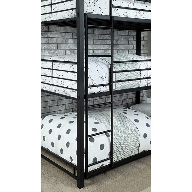 Olga I Antique Black Full/Full Bunk Bed - Carl's Furniture (Garden City, KS)