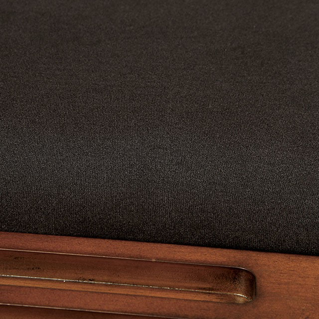 MELINA Brown Cherry/Black Arm Chair - Carl's Furniture (Garden City, KS)