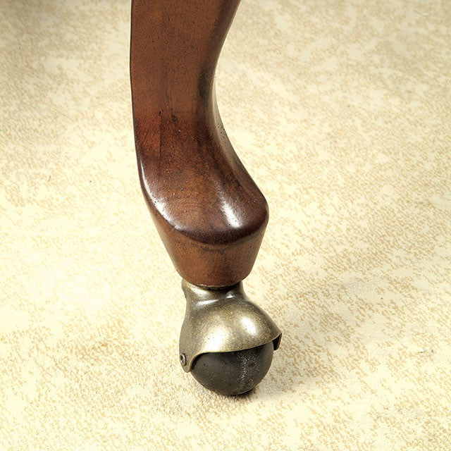 MELINA Brown Cherry/Black Arm Chair - Carl's Furniture (Garden City, KS)