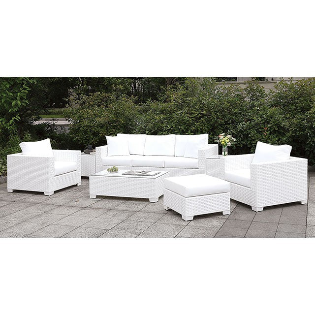 Somani Sofa + 2 Chairs + 2 End Tables + Coffee Table + Ottoman - Carl's Furniture (Garden City, KS)