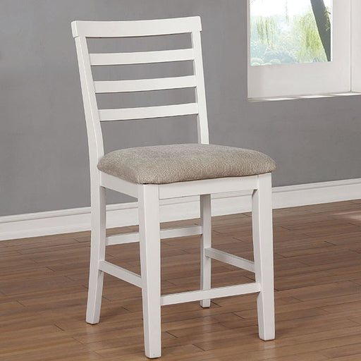 Kiana White Counter Ht. Side Chair (2/CTN) - Carl's Furniture (Garden City, KS)