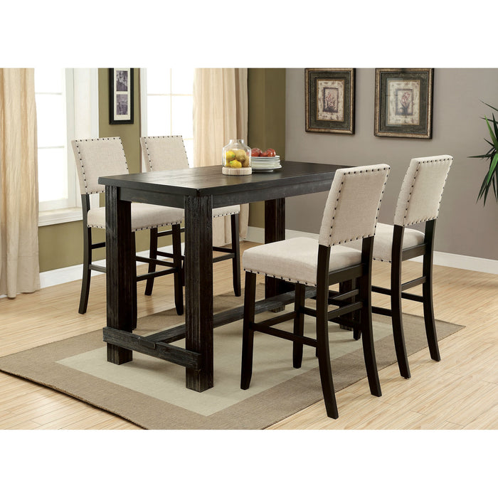 Sania II Antique Black Bar Table, Antique Black - Carl's Furniture (Garden City, KS)