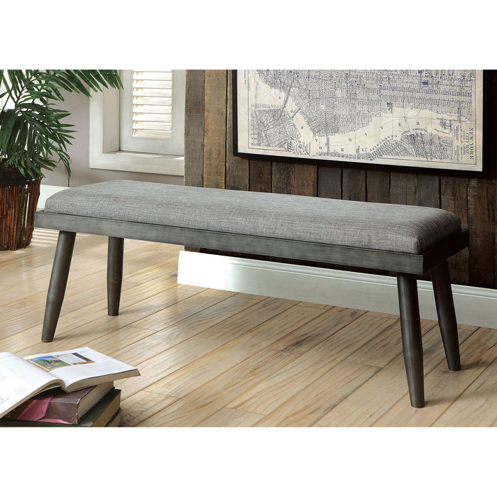 Vilhelm I Gray Bench - Carl's Furniture (Garden City, KS)