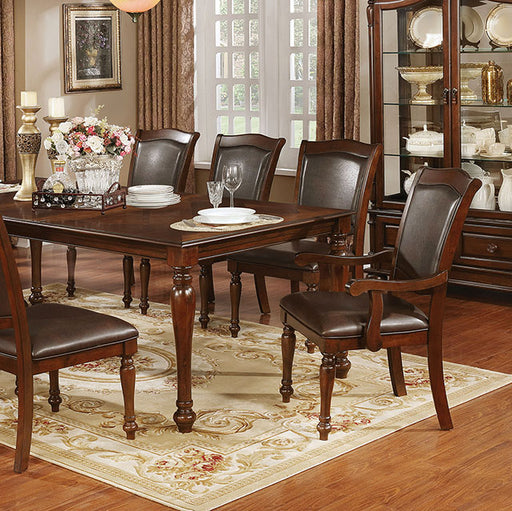 Sylvana Brown Cherry Dining Table - Carl's Furniture (Garden City, KS)