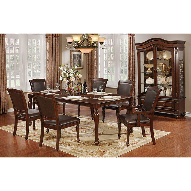 Sylvana Brown Cherry Dining Table - Carl's Furniture (Garden City, KS)